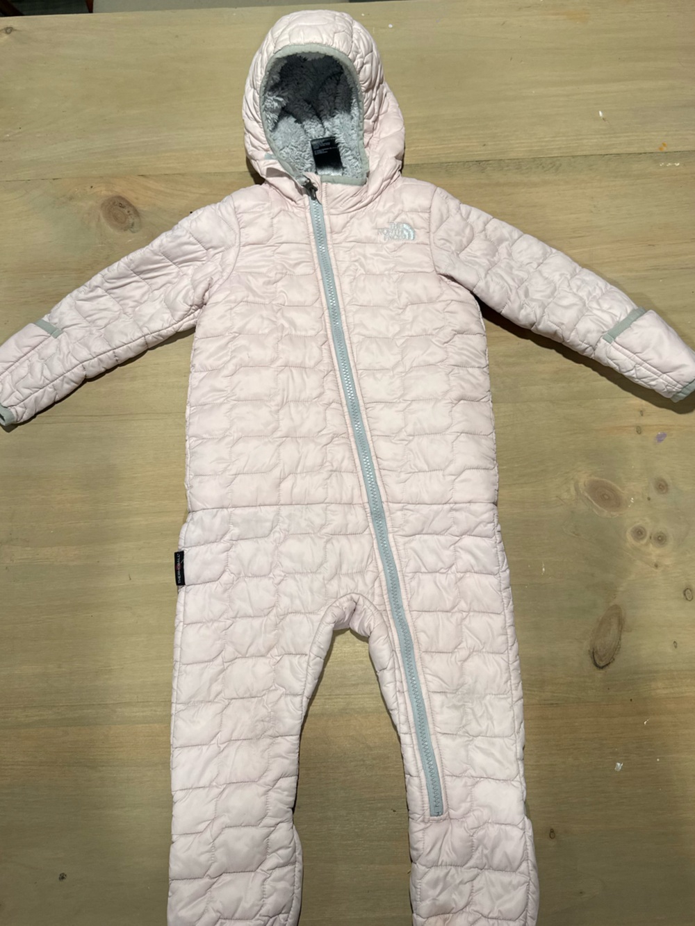 The North Face Infant ThermoBall Bunting Snowsuit 18-24M Pink Sherpa Lined